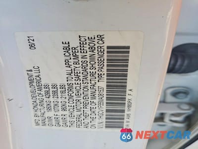 Zdjęcie 12 z 12 samochodu: 2021 HONDA ACCORD EXL VIN:1HGCV1F55MA081537 - miniatura