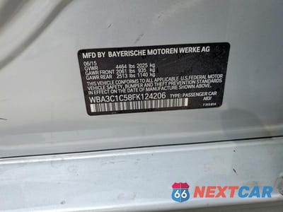 Zdjęcie 13 z 13 samochodu: 2015 BMW 328 I SULEV VIN:WBA3C1C58FK124206 - miniatura