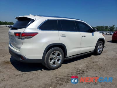 Trzecie zdjęcie samochodu z tyłu: 2015 TOYOTA HIGHLANDER LIMITED VIN:5TDDKRFH0FS220340 - miniatura