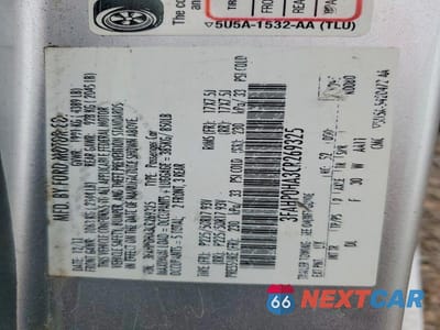 Zdjęcie 12 z 12 samochodu: 2012 FORD FUSION SE VIN:3FAHP0HA3CR269325 - miniatura