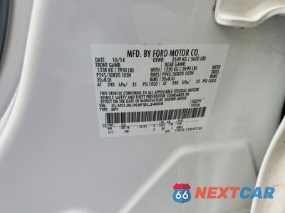 Zdjęcie 13 z 13 samochodu: 2015 LINCOLN MKX VIN:2LMDJ8JK8FBL24608 - miniatura