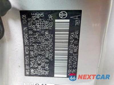 Zdjęcie 12 z 12 samochodu: 2009 SCION TC BASE VIN:JTKDE167290294732 - miniatura