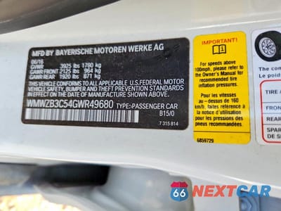 Zdjęcie 12 z 12 samochodu: 2016 MINI COOPER COUNTRYMAN VIN:WMWZB3C54GWR49680 - miniatura