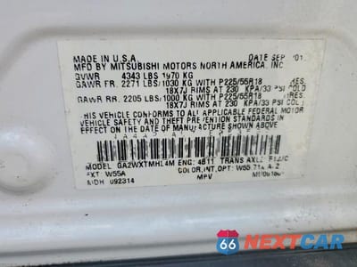 Zdjęcie 13 z 13 samochodu: 2015 MITSUBISHI OUTLANDER SPORT ES VIN:4A4AP3AU7FE053592 - miniatura