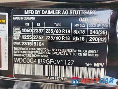 Zdjęcie 13 z 13 samochodu: 2016 MERCEDES-BENZ GLC 300 VIN:WDC0G4JB9GF091127 - miniatura