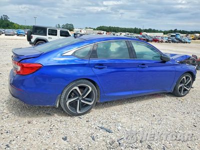 Trzecie zdjęcie samochodu z tyłu: 2022 HONDA ACCORD SPORT VIN:1HGCV1F30NA052124 - miniatura