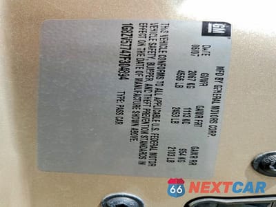 Zdjęcie 12 z 12 samochodu: 2007 SATURN AURA XR VIN:1G8ZV57747F304894 - miniatura