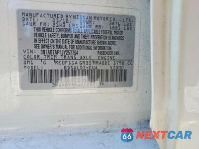 Zdjęcie 12 z 12 samochodu: 2018 NISSAN SENTRA SV VIN:3N1AB7AP1JY257794 - miniatura