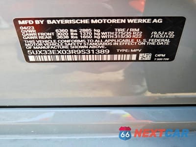 Zdjęcie 13 z 13 samochodu: 2024 BMW X6 XDRIVE40I VIN:5UX33EX03R9S31389 - miniatura
