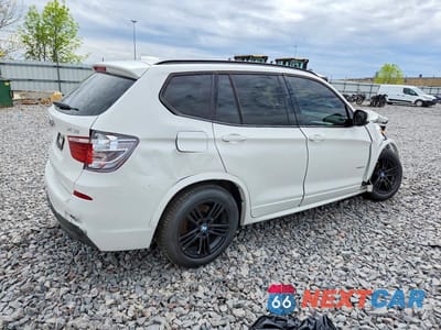 Trzecie zdjęcie samochodu z tyłu: 2012 BMW X3 XDRIVE28I VIN:5UXWX5C55CL725346 - miniatura