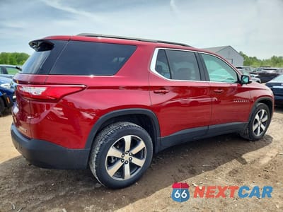 Trzecie zdjęcie samochodu z tyłu: 2020 CHEVROLET TRAVERSE LT VIN:1GNEVHKW5LJ154409 - miniatura
