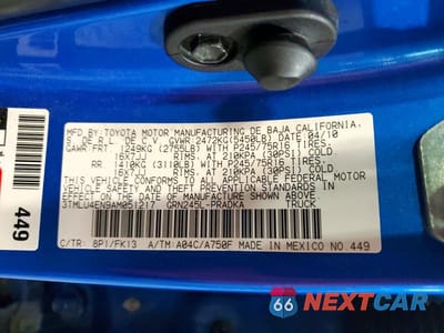 Zdjęcie 12 z 12 samochodu: 2010 TOYOTA TACOMA DOUBLE CAB VIN:3TMLU4EN9AM051217 - miniatura