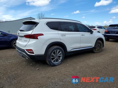 Trzecie zdjęcie samochodu z tyłu: 2019 HYUNDAI SANTA FE SEL VIN:5NMS3CAA8KH099467 - miniatura