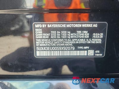 Zdjęcie 14 z 14 samochodu: 2025 BMW X5 XDRIVE50E VIN:5UX43EU00S9X92079 - miniatura
