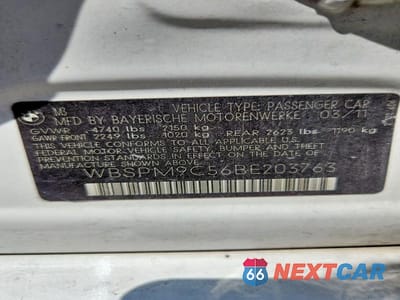 Zdjęcie 12 z 12 samochodu: 2011 BMW M3 VIN:WBSPM9C56BE203763 - miniatura