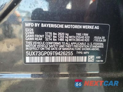 Zdjęcie 13 z 13 samochodu: 2026 BMW X3 M50 VIN:5UX73GP09T9426255 - miniatura