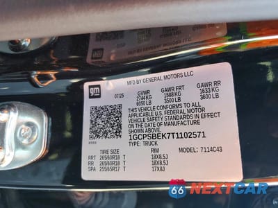 Zdjęcie 12 z 12 samochodu: 2026 CHEVROLET COLORADO VIN:1GCPSBEK7T1102571 - miniatura