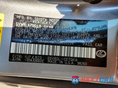Zdjęcie 12 z 12 samochodu: 2016 LEXUS ES 350 VIN:58ABK1GG5GU033224 - miniatura