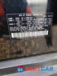 Zdjęcie 13 z 13 samochodu: 2023 SUBARU OUTBACK LIMITED VIN:4S4BTANC9P3215244 - miniatura