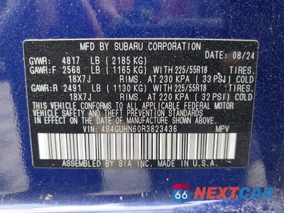 Zdjęcie 14 z 14 samochodu: 2024 SUBARU CROSSTREK LIMITED VIN:4S4GUHN60R3823436 - miniatura