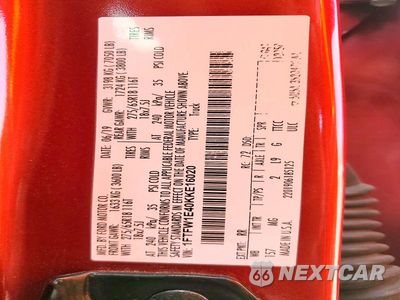 Zdjęcie 12 z 12 samochodu: 2019 FORD F150 SUPERCREW VIN:1FTFW1E40KKE16020 - miniatura