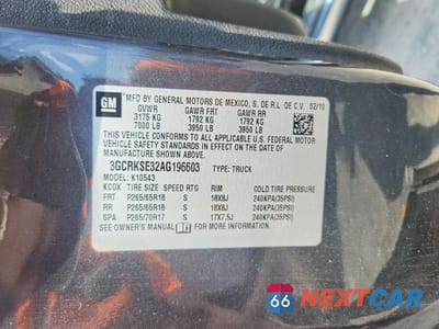 Zdjęcie 12 z 12 samochodu: 2010 CHEVROLET SILVERADO K1500 LT VIN:3GCRKSE32AG196603 - miniatura