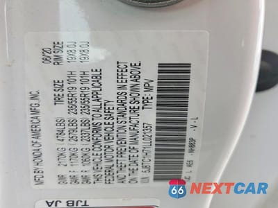 Zdjęcie 14 z 14 samochodu: 2020 ACURA RDX ADVANCE VIN:5J8TC1H71LL021357 - miniatura