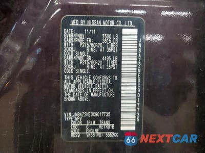 Zdjęcie 13 z 13 samochodu: 2012 INFINITI QX56 BASE VIN:JN8AZ2NE0C9017735 - miniatura