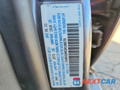 Zdjęcie 12 z 12 samochodu: 2003 VOLKSWAGEN JETTA GL VIN:3VWRK69M53M198079 - miniatura