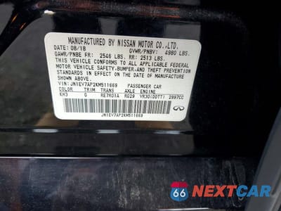 Zdjęcie 13 z 13 samochodu: 2019 INFINITI Q50 3.0T LUXE VIN:JN1EV7AP2KM511669 - miniatura