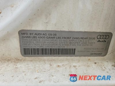 Zdjęcie 13 z 13 samochodu: 2009 AUDI A4 2.0T QUATTRO VIN:WAULF78K79N026652 - miniatura