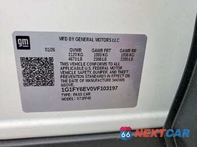Zdjęcie 13 z 13 samochodu: 2027 CHEVROLET BOLT LT VIN:1G1FY6EV0VF103197 - miniatura