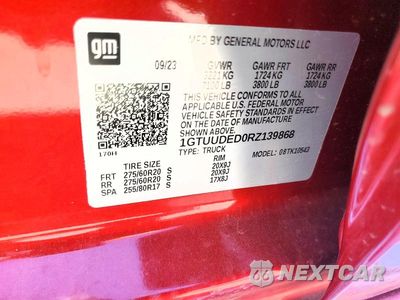 Zdjęcie 12 z 12 samochodu: 2024 GMC SIERRA K1500 SLT VIN:1GTUUDED0RZ139868 - miniatura