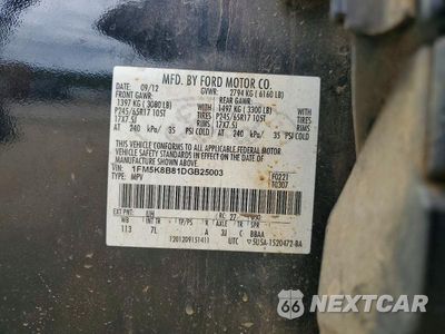Zdjęcie 12 z 12 samochodu: 2013 FORD EXPLORER VIN:1FM5K8B81DGB25003 - miniatura