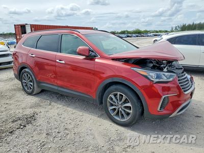 Czwarte zdjęcie samochodu z boku: 2017 HYUNDAI SANTA FE VIN:KM8SM4HF6HU177262 - miniatura