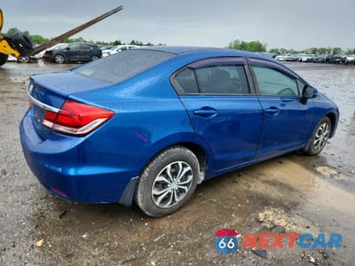 Trzecie zdjęcie samochodu z tyłu: 2013 HONDA CIVIC LX VIN:2HGFB2F53DH537953 - miniatura