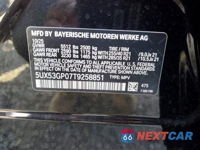 Zdjęcie 14 z 14 samochodu: 2026 BMW X3 30 XDRIVE VIN:5UX53GP07T9258851 - miniatura
