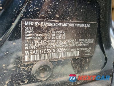 Zdjęcie 12 z 12 samochodu: 2013 BMW 535 I VIN:WBAFR7C5XDC828669 - miniatura