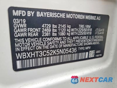 Zdjęcie 13 z 13 samochodu: 2019 BMW X1 XDRIVE28I VIN:WBXHT3C52K5N05436 - miniatura
