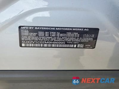 Zdjęcie 13 z 13 samochodu: 2021 BMW X4 XDRIVE30I VIN:5UX2V1C02M9H86995 - miniatura