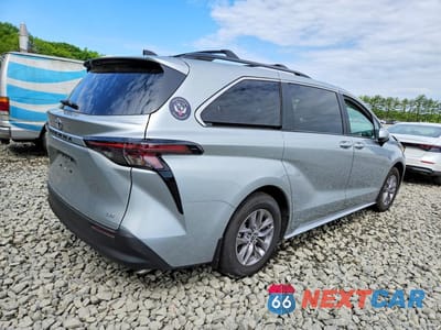 Trzecie zdjęcie samochodu z tyłu: 2025 TOYOTA SIENNA LE VIN:5TDBRKECXSS268339 - miniatura