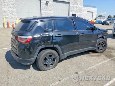 Trzecie zdjęcie samochodu z tyłu: 2019 JEEP COMPASS SPORT VIN:3C4NJCAB8KT727297 - miniatura