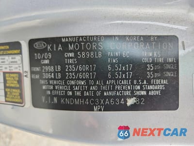 Zdjęcie 13 z 13 samochodu: 2010 KIA SEDONA EX VIN:KNDMH4C3XA6341282 - miniatura