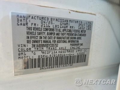 Zdjęcie 12 z 12 samochodu: 2025 NISSAN SENTRA S VIN:3N1AB8BV8SY335752 - miniatura