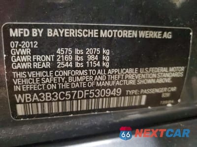 Zdjęcie 12 z 12 samochodu: 2013 BMW 328 XI VIN:WBA3B3C57DF530949 - miniatura