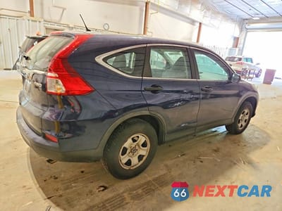 Trzecie zdjęcie samochodu z tyłu: 2015 HONDA CR-V LX VIN:5J6RM4H39FL119121 - miniatura