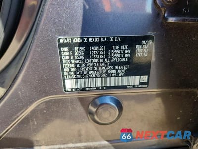 Zdjęcie 13 z 13 samochodu: 2019 HONDA HR-V VIN:3CZRU5H74KM707302 - miniatura