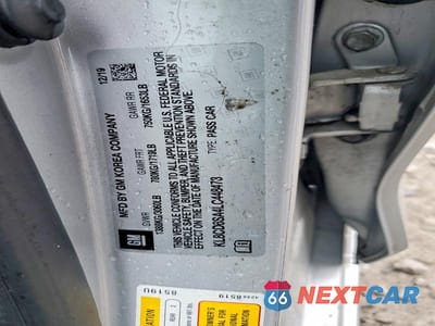 Zdjęcie 12 z 12 samochodu: 2020 CHEVROLET SPARK 1LT VIN:KL8CD6SA4LC448473 - miniatura