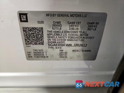 Zdjęcie 13 z 13 samochodu: 2020 BUICK ENCLAVE ESSENCE VIN:5GAERBKW8LJ202612 - miniatura