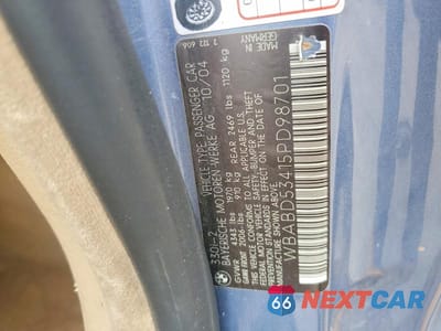 Zdjęcie 12 z 12 samochodu: 2005 BMW 330 VIN:WBABD53415PD98701 - miniatura